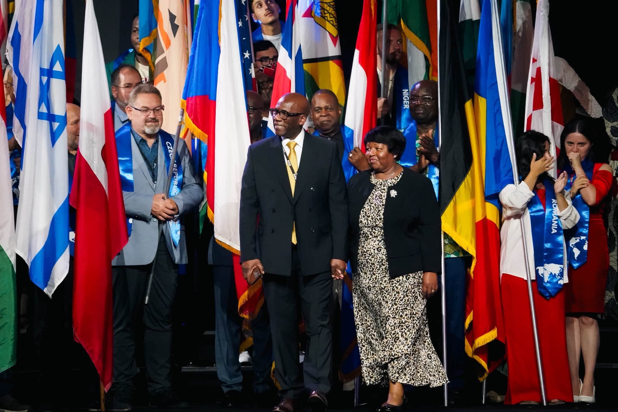 Le défilé des nations lors de l'assemblée internationale
